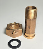 1/2" Water Meter Coupling, LEAD-FREE Brass 5/8" Swivel Coupling nut x 1/2" NPT