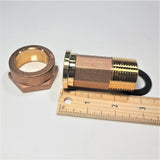 1" Water Meter Coupling, LEAD-FREE brass, 1" Fem Swivel Meter x 1" male NPT