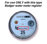 VL-9R-2 Remote Water Meter Reader LCD Display for Badger Read-o-matic Register
