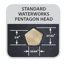 Standard Size Meter Box Pentagon Nut