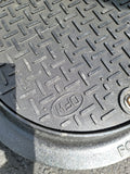 Ford Meter Box A53 Cover with DFW 15" Polymer Locking Lid with Bottom AMR Slot