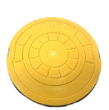YELLOW/GAS Non-Pop Polymer Valve Box Lid - Quiet, Secure