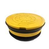 YELLOW/GAS Non-Pop Polymer Valve Box Lid - Quiet, Secure