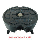 Cast Iron Valve Box Lids For Water Main Valves, Standard and  Locking Style