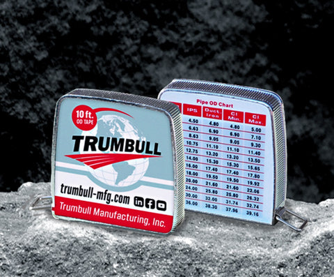 Trumbull Pipe O.D. Outside Diameter Measuring Tape