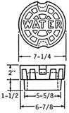 Cast Iron Valve Box Lids For Water Main Valves, Standard and  Locking Style