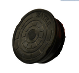 BLACK Non-Pop Polymer Valve Box Lid - Quiet, Secure, Radio Device Capable
