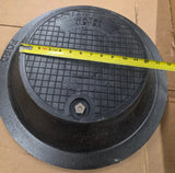 18" Ford C32P Cast Iron Water Meter Box Cover with 12" Polymer Lid