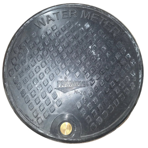 Trumbull 16"Composite H-20 Traffic Rated Heavy Meter Box Locking Lid w/AMR Bracket