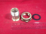 1-1/2" Water Meter Coupling, LEAD-FREE brass, Female Swivel Meter Nut x Male NPT