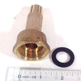 3/4 x 1/2 Water Meter REDUCER Coupling, No-lead Brass 3/4" Swivel Coupling nut x 1/2" NPT