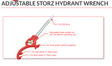 Storz Fire Hydrant Operating Wrench Fits 4", 5" and std Nozzles